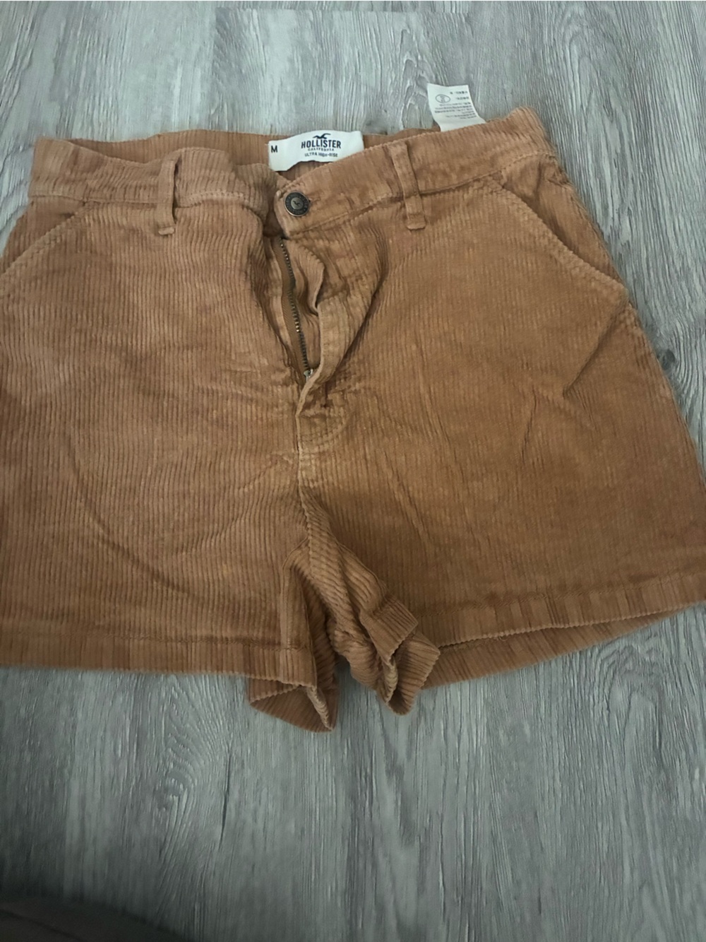 Hollister Corduroy Shorts in Camel Brown